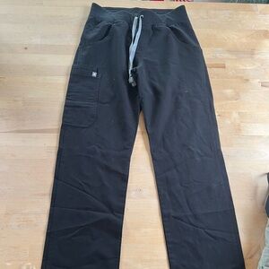 Figs Tall Black ‘Kade Cargo’ Scrubs